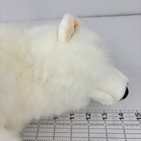 Folkmanis Polar Bear Cub Plush Puppet Full Body 14 Inch Realistic Stuffed Toy - Picture 10 of 10